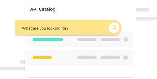 Suchfunktion des API Katalog